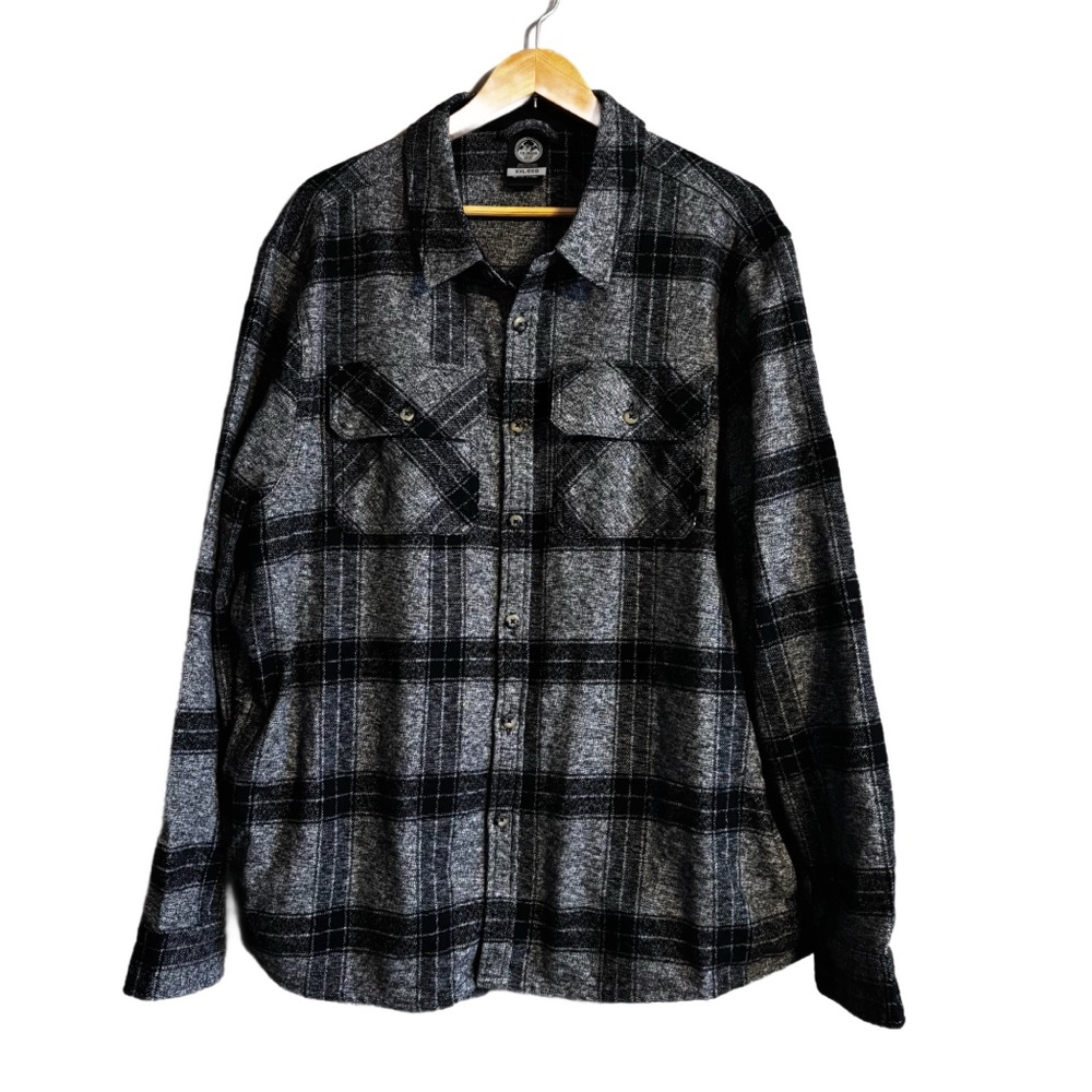 Colorado Clothing Jacket With Side Pockets Men's Black and Gray Plaid Size XXL